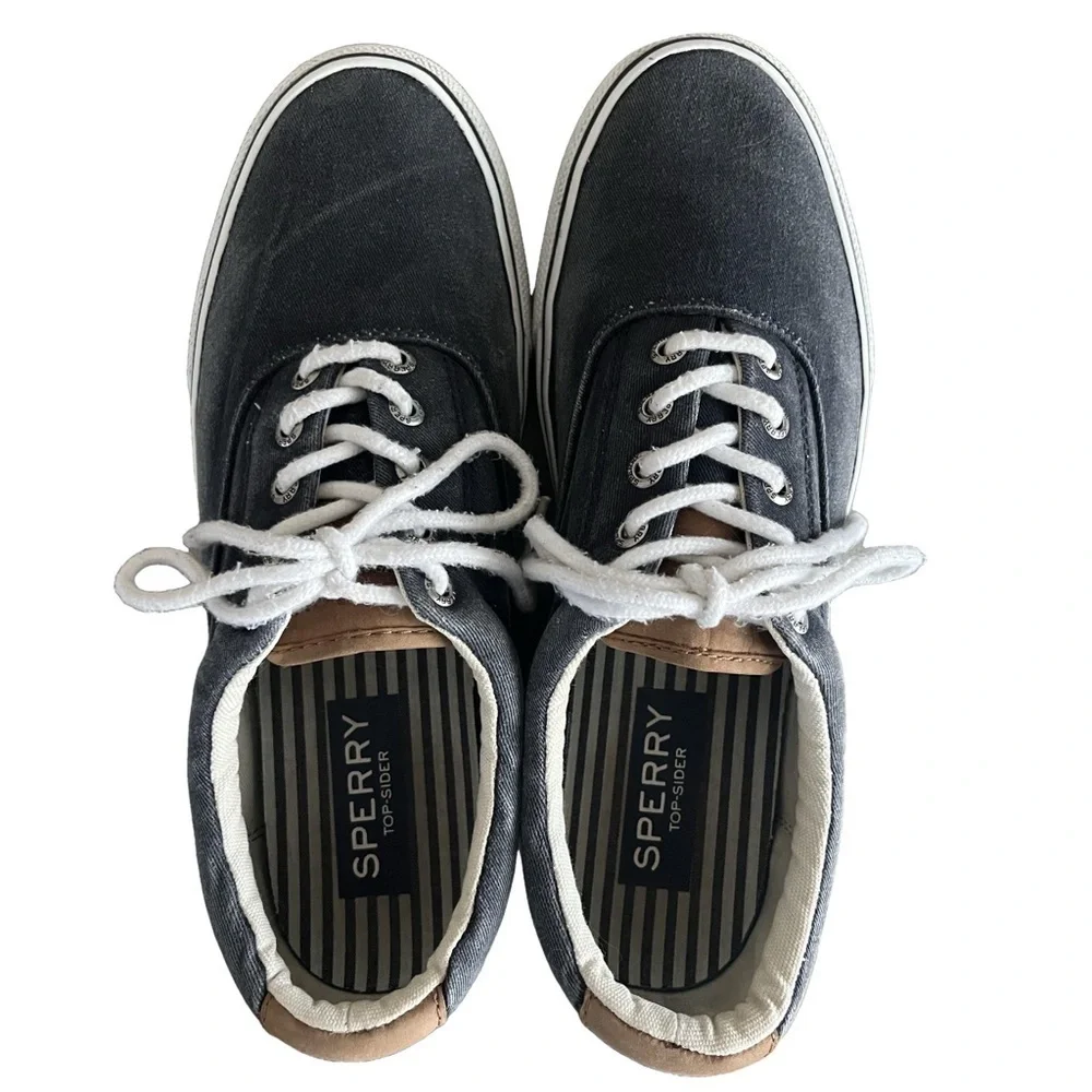 Sperry Men’s Striper Sneaker Casual Lace-up Shoes Size 10 M Navy